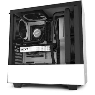 【新品未開封品】H510 ELITE MATTE WHITE/BLACK NZXT ATX Mid-Tower H510 Elite Case with RGB Fans, Matte
